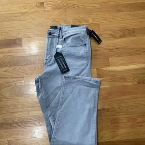 LIVERPOOL Gray Relaxed Straight Leg Twill Denim